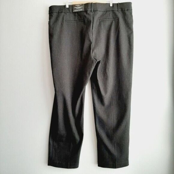New - PENNINGTONS Savvy-Fit Straight-Leg Pant Pinstripe PLUS Sz 28 - Picture 6 of 11